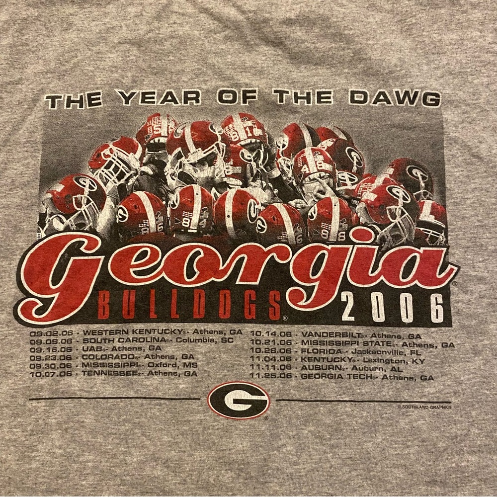 Y2K‎ Georgia Bulldogs Shirt The Year Of The Dawg Adult Size 2XL 2006